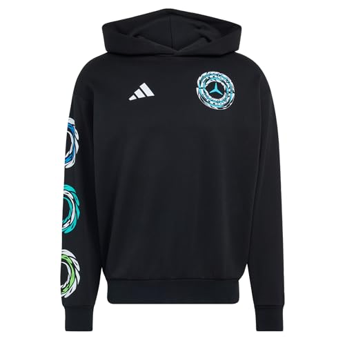 Sudadera Mercedes F1 adidas con capucha urbana para el día a día