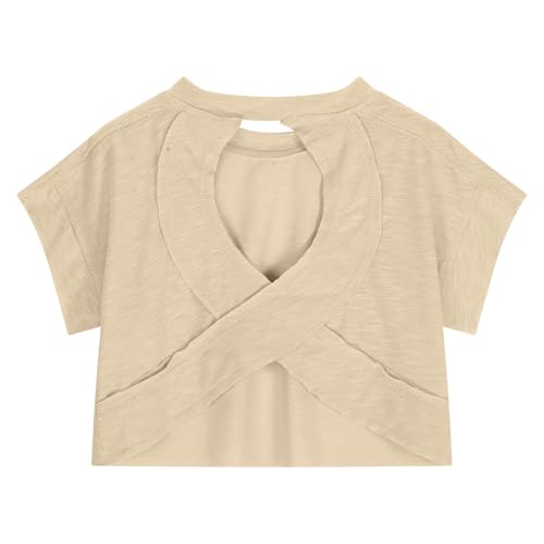 Tee shirt pull fille léger avec col rond et séchage rapide