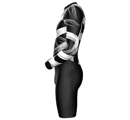 Sparx Long Sleeve Winter Cycling Thermal Skinsuit Pro Team Bicycle Suit Bike Racing Suit Cycle Kit 3D Pad (Brush, L) - Thumbnail 3
