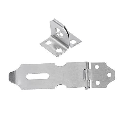 Housoutil Sturdy Door Ground Latch Stainless Steel Hook Latch Lock for Security and Easy to Use