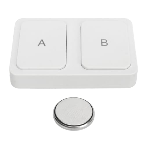 Beufee Interruttori Intelligenti a Doppia Luce, Pulsante Interruttore WiFi Wireless Interruttore Scena Intelligente Pulsante di Controllo a 2 Vie per Dispositivi Domestici Intelligenti, Bianco