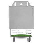 TECHZOCO filtre LTE 5G extérieur, passe-bas -50 dB, coupant à partir de 694 MHz, canal 48 TNT, usage extérieur, connexion F femelle