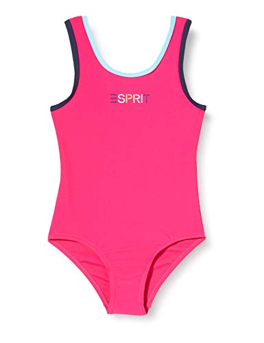 Esprit Basic MG Noos Swimsuit Traje de baño de una sola pieza,FUCSIA ROSADA ( 660 ) , 116/122 para Niñas
