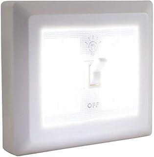AlltroLite COB Dual LED Closet Light Switch, Battery Operated, Tap Light, Touch, Wireless Night Light, Utility, Wall Wireless Mount Under Cabinet, Shelf, Shed, Kitchen, Garage, Attic, RV, DIY