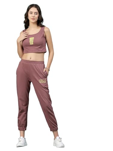 Image of Rigo Cotton Co-ord Set for Women | Round Neck, Slim Fit Tracksuit Co-ords Set for Women | Stylish Dresses for Women | Casual Wear, Beach Wear, Vacation Wear Outfit for Women