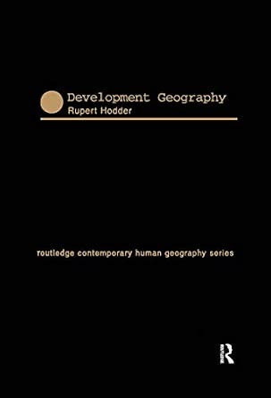 Development Geography book cover