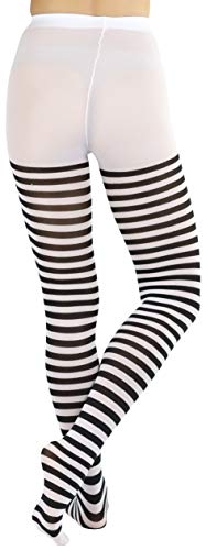 Image of ToBeInStyle Women's Nylon Horizontal Striped Tights