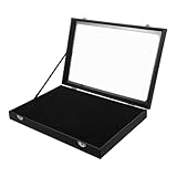 SMASOLO Caja Expositor Transparente para Broches y Medallas Organizador Portátil con Tapa Antipolvo Almacenamiento Espacioso para Colección de Insignias y Pines Soporte para Exhibición