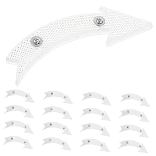 Abaodam 20pcs Replaceable Wheel Reflectors for Bikes Safety Reflective Signs Night Cycling Reflectors Universal Fit Plastic Construction
