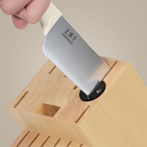 Professional Kitchen Knife Set, Chef Knife Block Set German Stainless Steel Razor-sharp Blade, Ergonomic Comfortable Handle,Hundreds of Years of Masterful Craftsmanship(Ivory,15PCS)