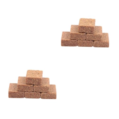 KESYOO 2sets Solid Carbon Outdoor Burning Block Combustion Supporting Blocks Camping Burning Block Wood Fiber and Fire Starter Brown 50pcs*2