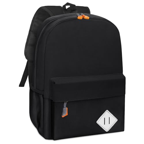 Mochila infantil para meninas e meninos - mochila escolar fofa para crianças de 3 a 8 anos, Preto, 13.4 x 10.6 x 4.3 inches