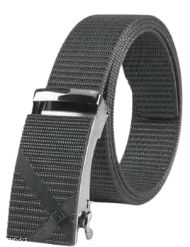 medsin Men's Nylon Fabric Belt for men Auto Lock Formal Casual Boys Gents Width-35mm Waist Size 36 Inches or Under-picture-33