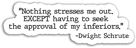 Dwight Schrute Sticker Word The Office Waterbot Columbus Mall Stickers National products