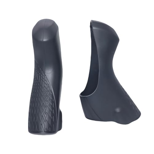 JMFahrrad Bicycle Brake Lever Hoods Compatible with Shi Mano ST-R2000/R3000 Series, Softness Silicone Rubber Replacement Covers, Black,1 Pair