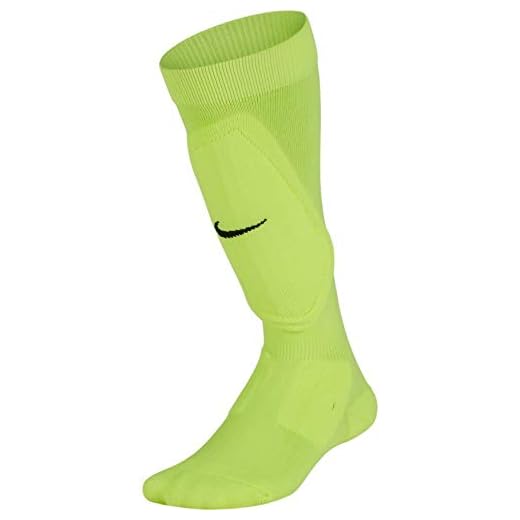 Nike Youth Soccer Shin Sock Shin Guards (Large/X-Large, Volt/Black)