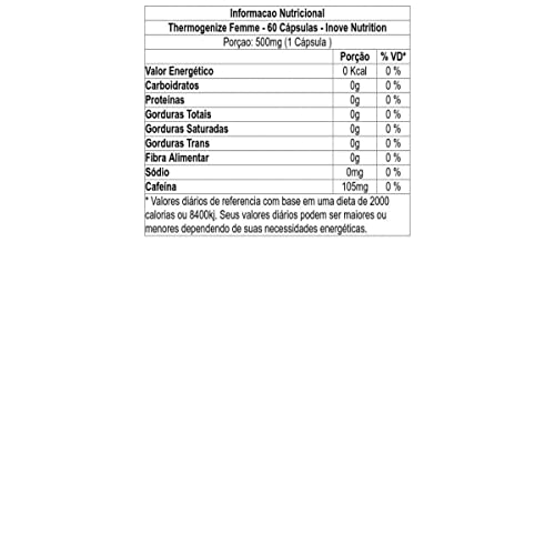 Thermogenize Femme - 60 Cápsulas - Inove Nutrition, Inove Nutrition