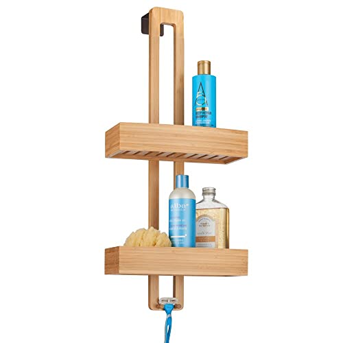 mDesign Estante Colgante para Ducha – Práctico Estante de baño para Montar sin Taladro –...