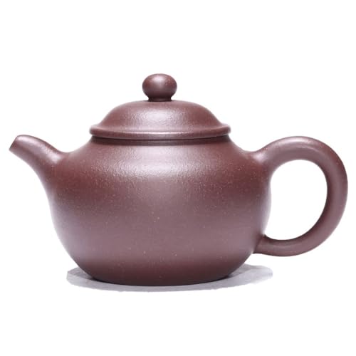 Tetera artesanal de arcilla púrpura con infusor
