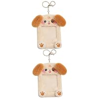 Tofficu Transparent Plush Card Holder Keychain – Cute Cartoon Design, Detachable, For Photos, IDs, Backpacks - View #11