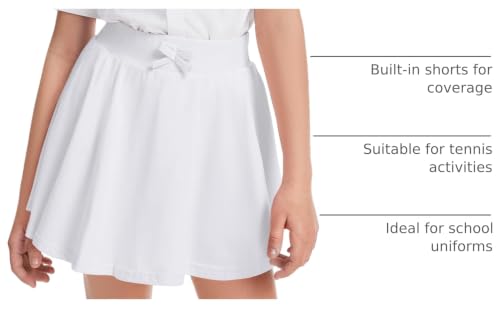 Image of BOOPH 2 Pack Girls Skirts Toddler Athletic Uniform Skorts with Pockets