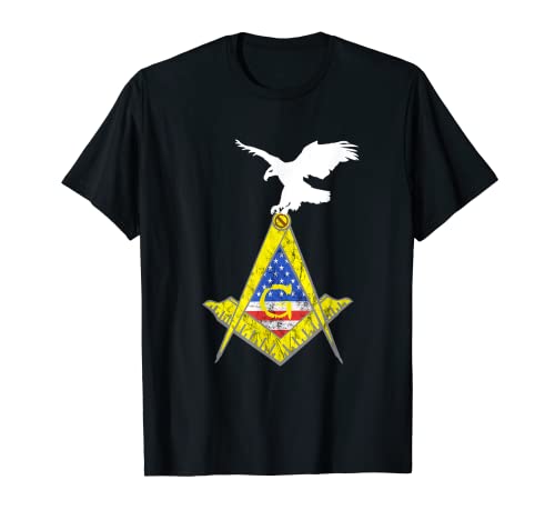 American Masonic Symbol USA Eagle Mason Mason PHA Lodge Camiseta