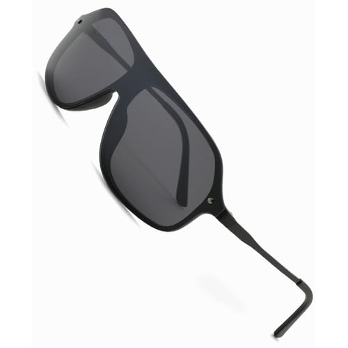 Oversized Rectangle Shield Sunglasses Men 2025 Luxury Trendy Windproof Pilot Sun Glasses For Male Punk Goggle3