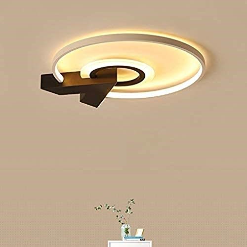 Lampe intérieure LED ronde pour une ambiance de chambre à coucher moderne et chaleureuse