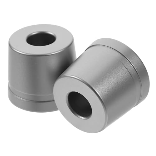 OUNONA 2Pcs Portable Aluminum Safety Razor Stand Compact Desktop Razor Base Holder for Manual Razors Simple Shaving Tool Storage Space Saving Design for Organized Countertops