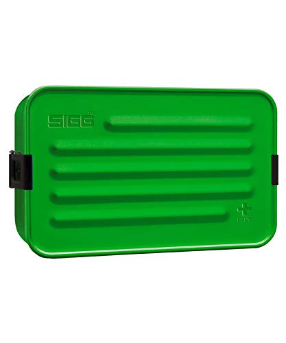 Sigg Vesperbox Metal Box Plus S Green, Lunch Box Aluminium mit Unterteilung, Grün - 0.9 Liter, Grün, S, 8539.20