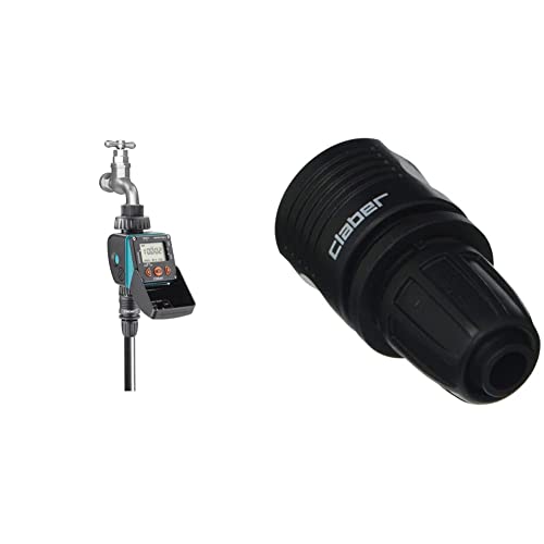 Programmateur d'irrigation Claber 8428 automatique avec micro-raccord étanche