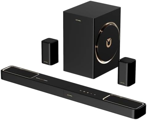 ULTIMEA Skywave F40 Boom 5.1.2 Soundbar für TV Geräte mit Dolby Atmos | Surround Sound System mit 6,5'' Subwoofer, 2 Surround-Lautsprecher für Heimkino, App-Steuerung, Bluetooth® 5