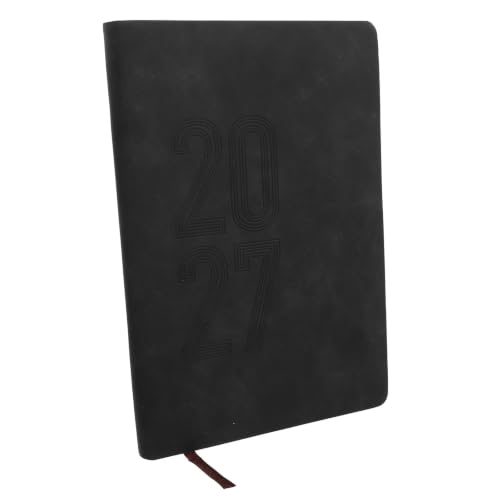 Planificador en papel negro Homoyoyo para evitar el desorden diario en el trabajo este 2027