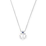 Alex and Ani Path of Symbols Adjustable Necklace for Women, Anchor Pendant, 925 Sterling Silver, 15 to 18 in