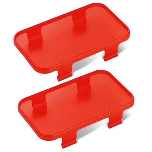 Image of Red LED Pods Covers 2pcs 3x1.8 LED Pod Light Bars Red Covers | Snap-on PC Protective Lens LED Pods Cover for Offroad Driving Fog Ditch Lights