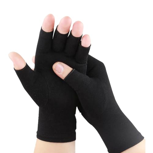 Hotcakes Compression Gloves for Arthritis Pain Relief-Snug Elastic Arthritis Gloves for Women and Men Offers Hand Support for Carpal Tunnel, Raynauds and Provide Arthritis Relief for Hands