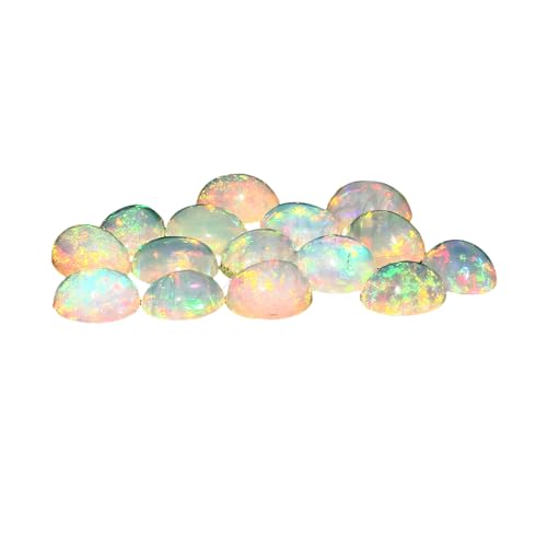 Opale éthiopienne naturelle Welo cabochon ovale pour cadeau précieux unique