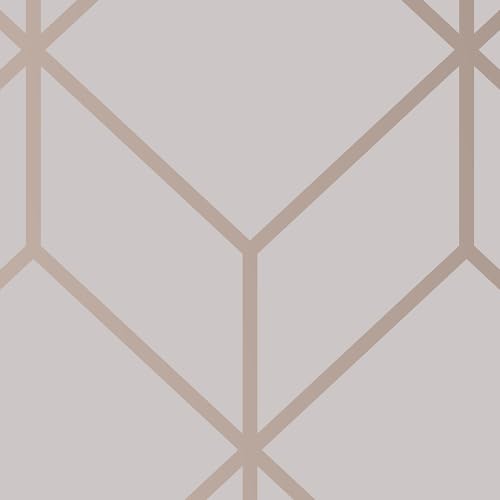 Superfresco Easy Grey Myrtle Goemetric wallpaper,1000cm length x 52cm Wide