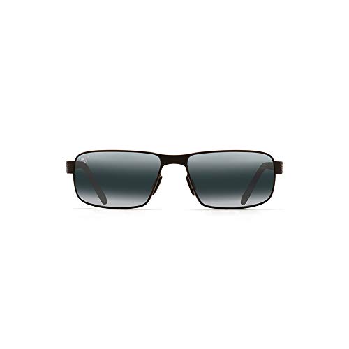 Maui Jim - CASTAWAY 187, Geométrico, metal, hombre, MATTE BLACK/NEUTRAL GREY POLARIZEDPLUS2(187-02M), 63/17/130