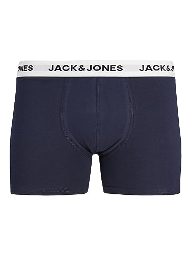 JACK & JONES Herren Jacbasic White Wb 5 Pack Noos Trunk, Forest Night, S EU 6