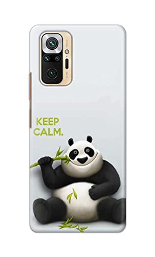 Image of PRINTFIDAA� Printed Hard Back Cover Case for Mi Redmi Note 10 Pro | Mi Redmi Note 10 Pro Max Back Cover (Cartoon Panda) -2808