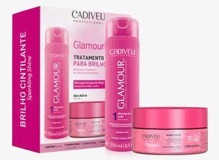 Kit de cuidado para el hogar de cadiveu máscara brillante 68fl oz y champú Rubi 85fl oz disponible en Yaxa Colombia