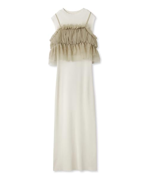 Amazon.co.jp: [スナイデル] Sustaiチュール&ノースリニットワンピ  