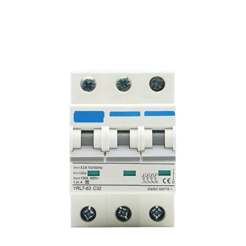 MCB 10A triphasé coupure instantanée contre surcharges mini disjoncteur AC 3P