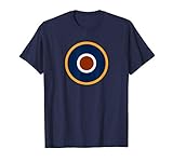 royal air force museum shop By 1942, this Type C roundel was fielded. It featured an enlarged red circle, more blue and much thinner white and yellow rings. This insignia would remain on British warplane fuselages in the European theatre for the remainder of the war.