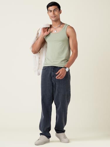 Image of DAMENSCH Anti-Bacterial Anti Odour Soft Pinstripe Cotton Vest
