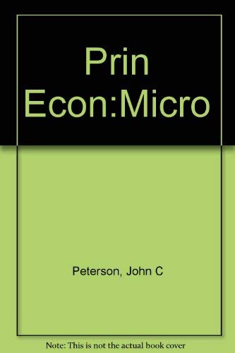 Principles of Economics Micro, 7th Edition (Irw... 0256067961 Book Cover
