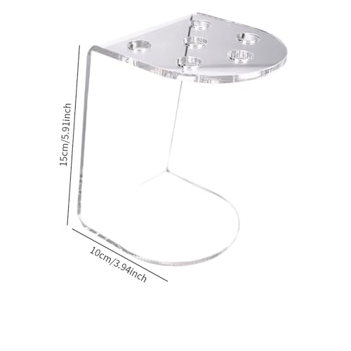 Garende Organizador de Tesouras em Acrílico com 6 Furos para Ferramentas de Cabeleireiro