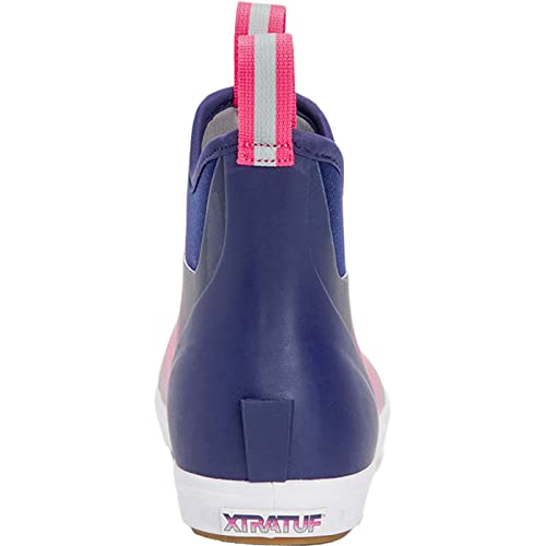 Image of XTRATUF Women's Durable Waterproof Breathable Slip-Resistant 6 Inch Ankle Deck Boots, Purple Aurora, 8