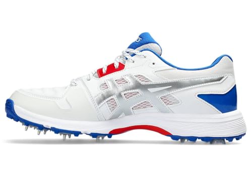 Image of ASICS Men's Gel-Gully 7 Cricket Shoe (White /Safety Yellow)